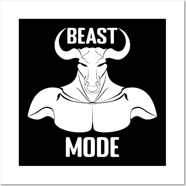 Beast Mode - Gym Design Wall Art by TheDesignStore